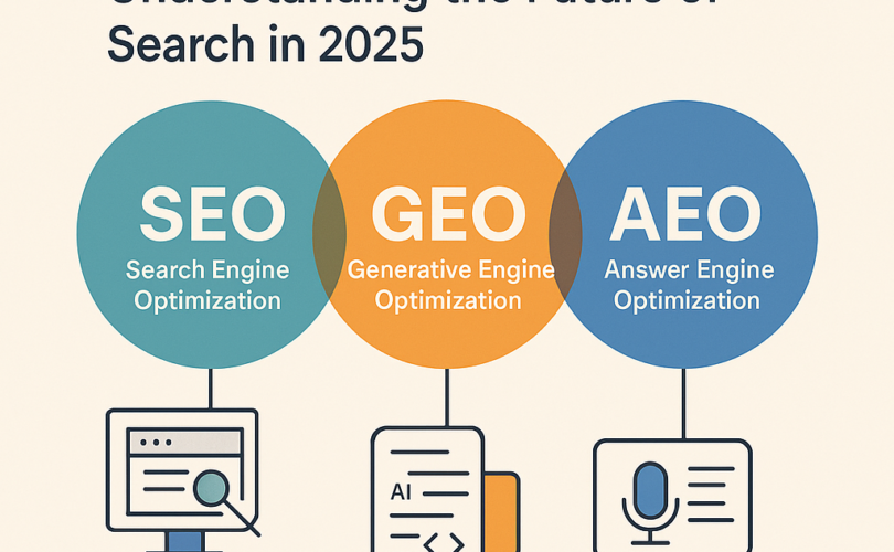 SEO Vs GEO Vs AEO E X